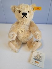 VTG Steiff Genuine Mohair Cream/Blond 10” Teddy Bear 000645 1920 Classic Replica picture