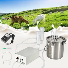 Rechargeble 3L Electric Goat Milking Machine Automatic Vacuum Pump Milker Suckin picture