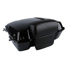 Black Razor Trunk Latch Backrest for Harley Street Glide Road King 1997 2013 picture
