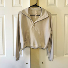 Lululemon Brushed Softstreme Half Zip Riverstone picture