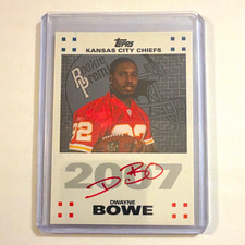 Topps 2007 Rookie Premiere Dwayne Bowe Red Ink Auto #RPA-DB Chiefs picture