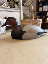 Vintage Boyds Collection Canvasback Drake Duck Decoy Wood Hand Painted 1980-85.. picture