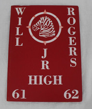 Vintage 1962 Will Rogers Jr High School Yearbook Red Hardcover Claremore OK picture