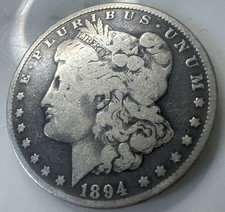 1894-O Morgan Silver Dollar Rare Better Key Date New Orleans Mint Ungraded VF picture
