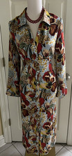 ZARA Midi Dress Size M Button Up Long Sleeve  Boho  Gorgeous Color picture