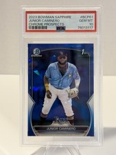 2023 Bowman Sapphire Edition - Chrome Junior Caminero #BCP-61 (RC) PSA 10 GEM MT picture