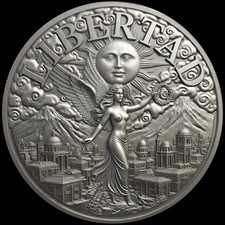 Libertad Comes to Life  3 gram Silver Round in capsule mintage 2500 picture
