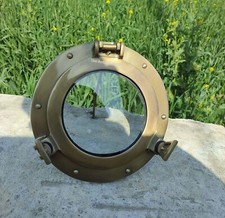 Antique Porthole 12Inches Round Clear Glass Nautical Window Decor picture
