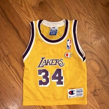 Vintage Shaquille O'Neal #34 Los Angeles Lakers NBA 2T Champion Jersey  picture