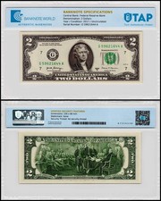 United States of America - USA 2 Dollars, 2017, P-545, UNC, TAP Authenticated picture