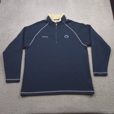 Columbia Penn State Nittany Lions Fleece Pullover Men XXL Quarter Zip Navy picture