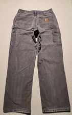 Vtg Carhartt Pants B11 PTB Men’s 34x32 Dungaree Fit Duck Canvas Carpenter NICE  picture