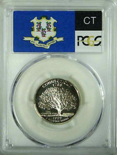 1999-S 25C State Quarter Connecticut PCGS PR69 DCAM 90% Silver 23llrc0104 picture