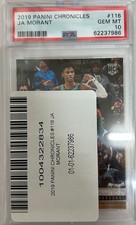 Graded 2019-20 Panini Chronicles JA MORANT #116 Young Dolph RC Card PSA 10 picture