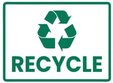 Recycle Safety Sign Sticker Decal Label D7364 picture
