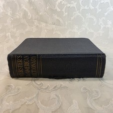 Webster's New American Dictionary Copyright 1939 Hardcover Navy Blue picture