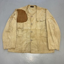 1930s Abercrombie & Fitch Poplin Shooting Jacket 24x27 Men's ~XL True Vintage picture