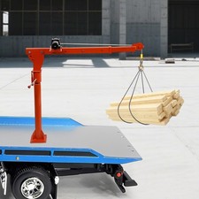 1100LB Truck-Mounted Crane Hoist w/ 12V Electric Winch Pickup Truck Jib Cranes picture