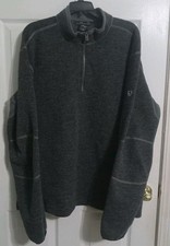 KÜHL Thor 1/4 Zip ThermoKore Fleece Lined  Pullover Gray Outdoor  Size XXLarge picture