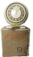 Vintage Westclox Baby Ben Alarm Clock Ivory Circa 1939 Style 5 Working in Box picture