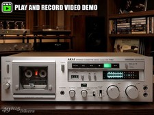 Akai GX-F80 Audiophile Cassette 3-Head Calibrated + Serviced + 30-Day $Guarantee picture