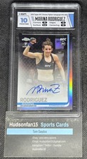 Marina Rodriguez 2019 Topps Chrome UFC Rookie 1st Fighter Auto #FA-MRO HGA 10 picture