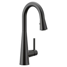 Moen Sleek 1.5 GPM Single Hole Pull Down Bar Faucet 7664BL picture