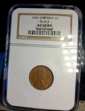 1909 VDB DDO FS-012 AU58 NGC picture