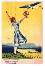 GRAF ZEPPELIN An Bord *LUFTHANSA* ADVERT Card 1929 MITTELMEERFAHRT Sevilla KZ543 picture