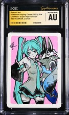 CGC AUTHENTIC AUTO Card Red Yanran Signature Hatsune Miku & Mega Lucario Pokémon picture