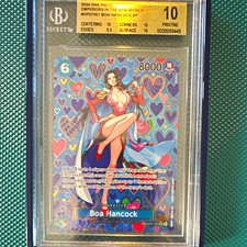 Bandai One Piece Card Game 2024 Boa Hancock OP07-051 SP Holo BGS 10 picture