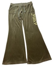Juicy Couture Super Greens Velour OG Big Bling Women's Track Pants Small picture
