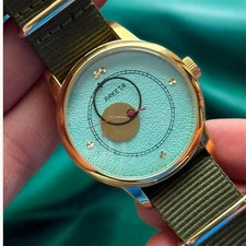 Copernicus Automatic Men's Watch Turquoise 90s Sun Dial Raketa Vintage Soviet picture
