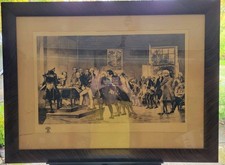 Antique Print Signing of Declaration Sarah Paxton Ball Dodson late 1800s 38x28 picture