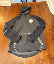 Nike NFL Pittsburgh Steelers On Field Therma-Fit Full Zip Hooded Jacket M picture
