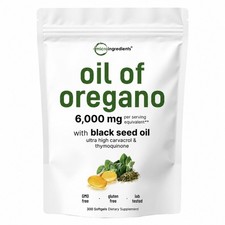 2 in 1 Oil of Oregano & Black Seed Softgels Count with Carvacrol,Immune Supports picture