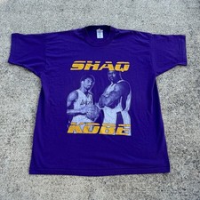 Vintage 2001 Lakers NBA Finals Shirt XXL Kobe Bryant Shaq O' Neal rap tee picture