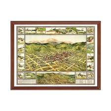 Old Map of Cripple Creek, CO 1896 - Vintage Cripple Creek Co picture