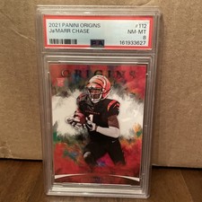 2021 Panini Origins Ja’Marr Chase RC Rookie #112 PSA 8 NM-MT Bengals picture