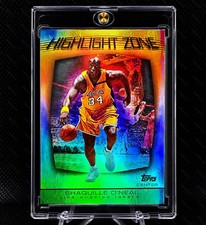 RAINBOW REFRACTOR SHAQUILLE ONEAL LOS ANGELES LAKERS BASKETBALL CARD picture