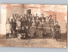 RARE c1913 1st Graders Plainview School Lookeba Oklahoma OK Caddo County RPPC picture