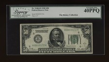 DBR 1928 $50 St. Louis Numeral Fr. 2100-H Legacy XF-40 PPQ Serial H00059172A picture