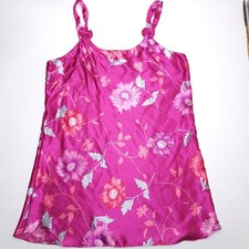 Vintage Sante Classics Nightgown Chemise Pink Floral Print Vintage Womens 1X XL picture