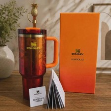 The Stanley 1913 x KAROL G 40oz Quencher H2.O FlowState Tumbler New Sealed picture