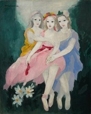 Marie Laurencin Trois Danseuses aux Marguerites : Archival Giclée Art Print 1934 picture