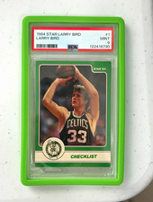 1984 Star Larry Bird #1 Checklist mint psa 9 Boston Celtics Basketball Card picture
