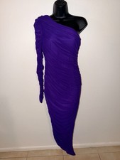 Fashion Nova Chic One-Shoulder Purple Dress picture