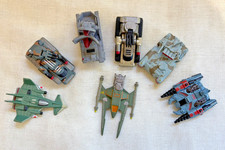 Vintage 1990s Galoob Micro Machines Lot of 7. 5x vehicles & 2x Flying Ship/Plane picture