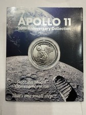 APOLLO 11  50th ANNIVERSARY COLLECTION. 1oz ROBBINS MEDAL AND APOLLO 11 PATCH.   picture