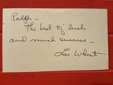 Lee Wheat 🔥🔥MLB Debut: 1954 Philadelphia Athletics 🔥🔥AUTOGRAPH GPC 🧢 picture